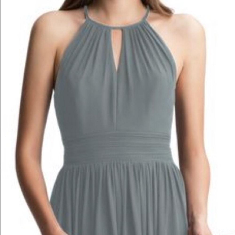 Levkoff Slate Bridesmaid/ Prom Dress
